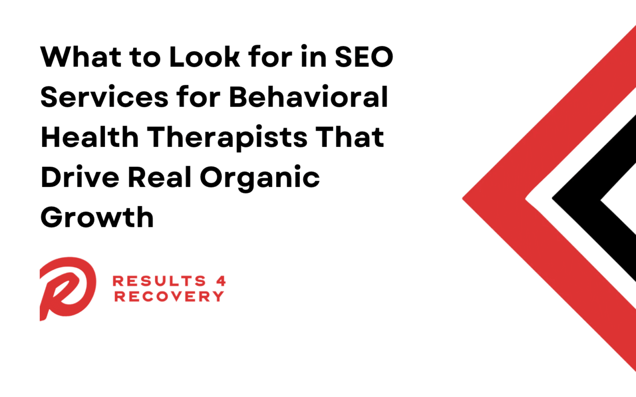 SEO Services for Behavioral Health Therapists